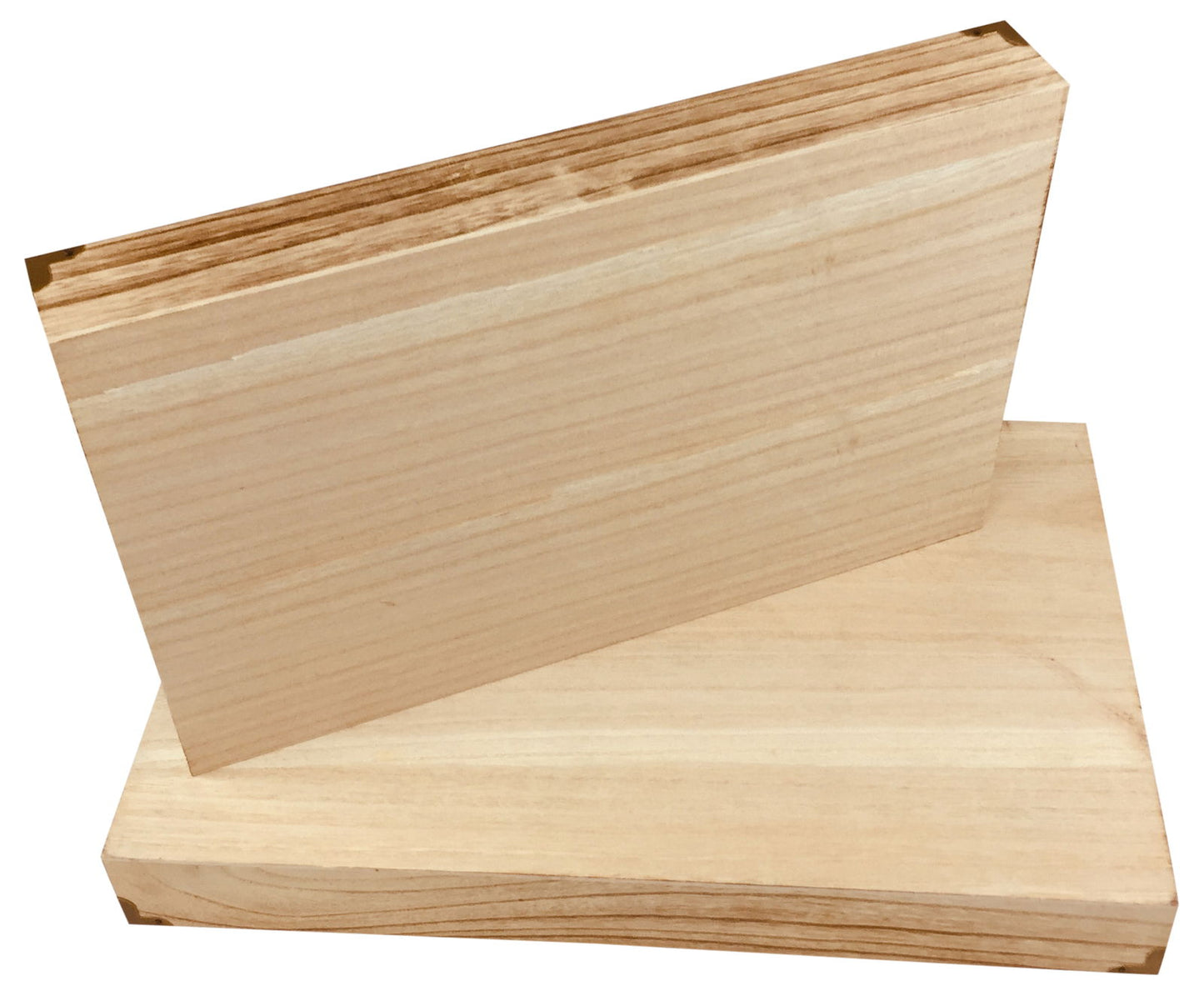 Set of 2 Solid Wood Trays