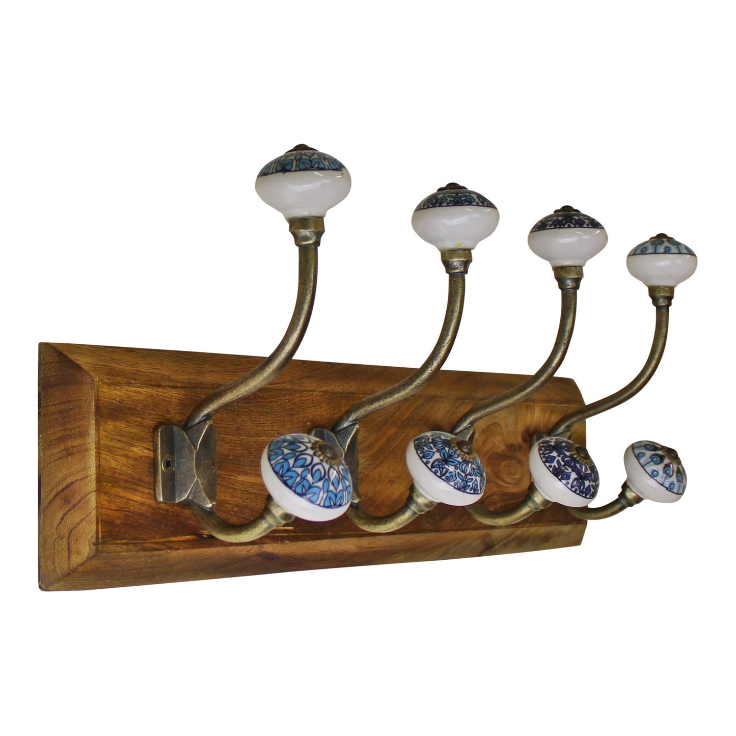 Ceramic Peacock Design Coat Hook