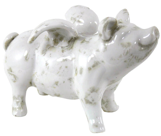 Small Ceramic Flying Pig