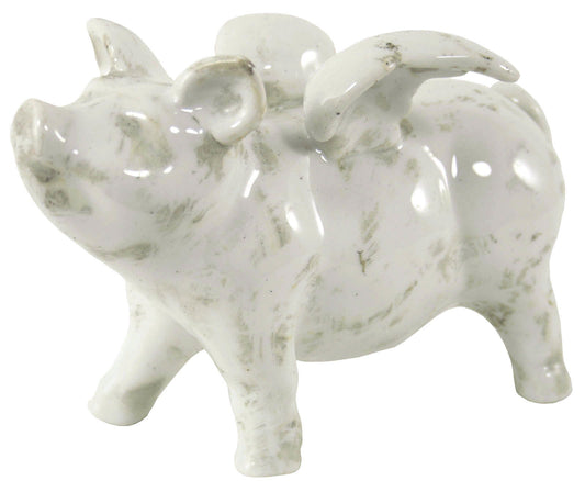 Small Ceramic Flying Pig