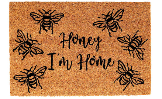 "Honey I'm Home" Coir Doormat