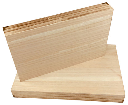 Set of 2 Solid Wood Trays