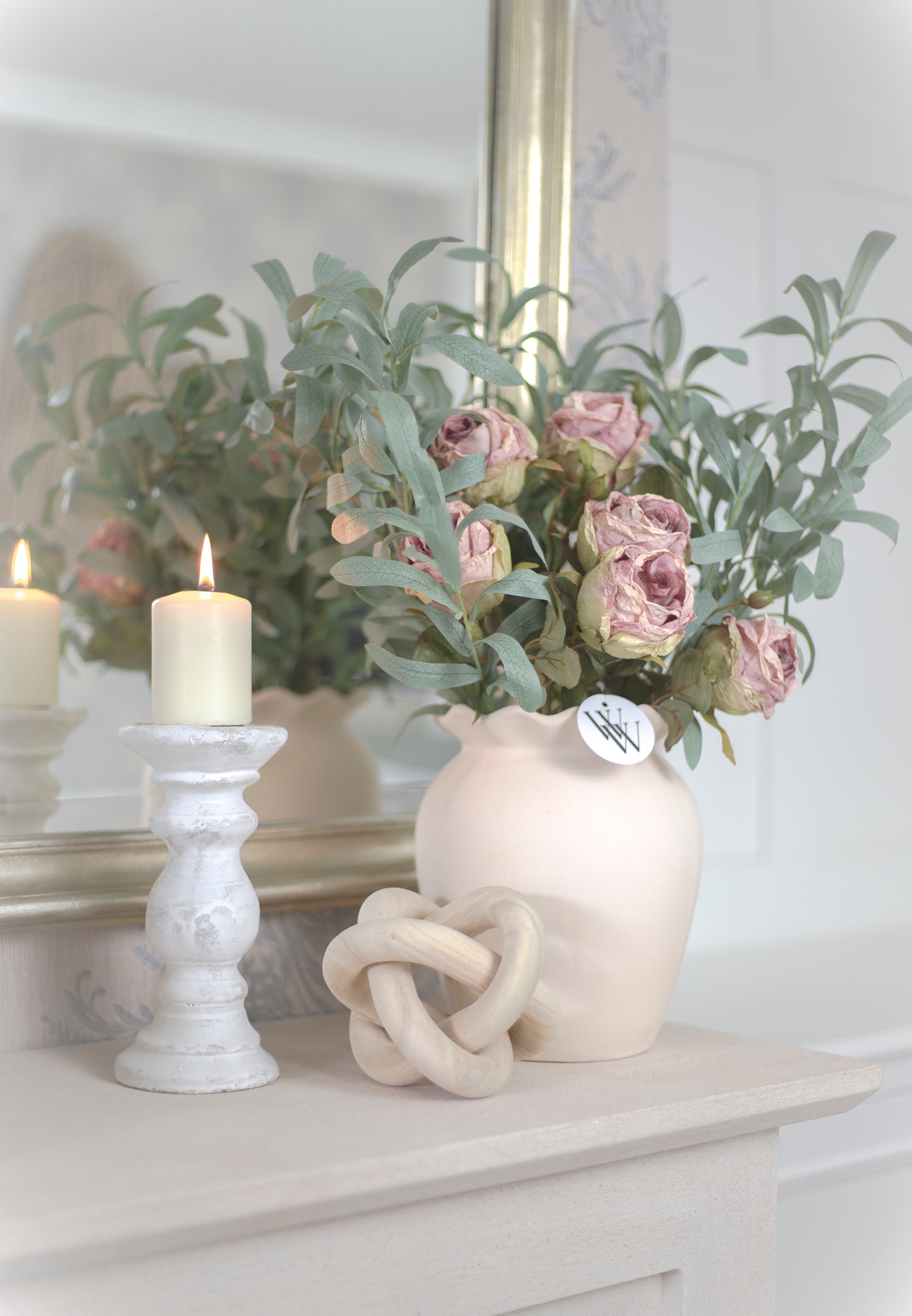 Dusky Rose & Bay Leaf Bouquet