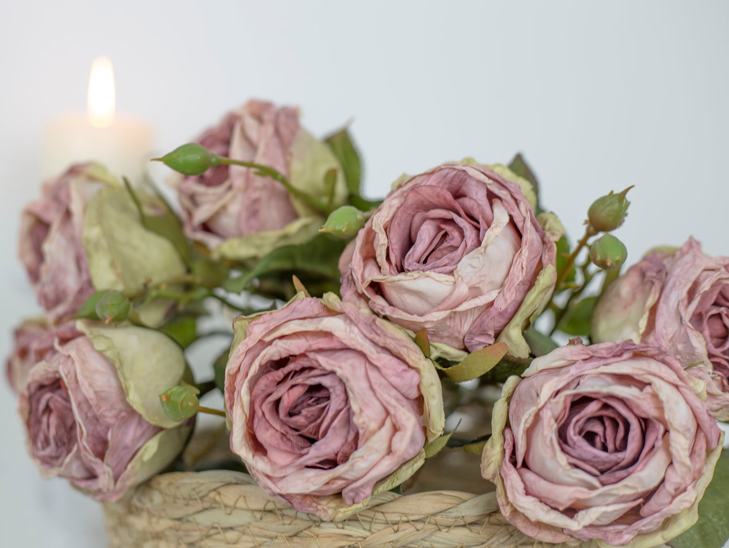 Dusky Rose & Bay Leaf Bouquet