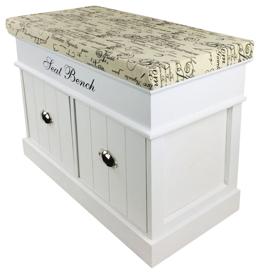 Seat Bench With 2 Drawers & Lid