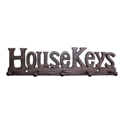 Rustic Cast Iron House Keys Wall Hook