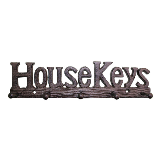 Rustic Cast Iron House Keys Wall Hook