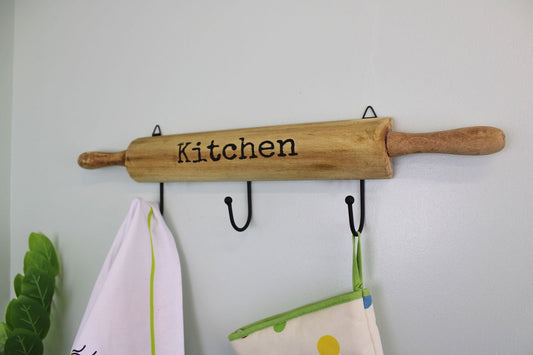 Kitchen Rolling Pin Wall Hook