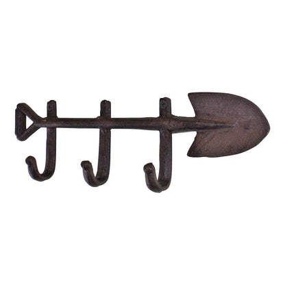 Rustic Cast Iron Garden Spade Wall Hook