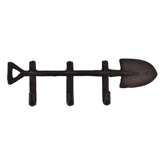 Rustic Cast Iron Garden Spade Wall Hook