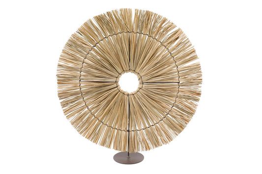 Large Dried Sun Grass On Stand