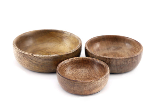 Mango Wooden Round Bowls