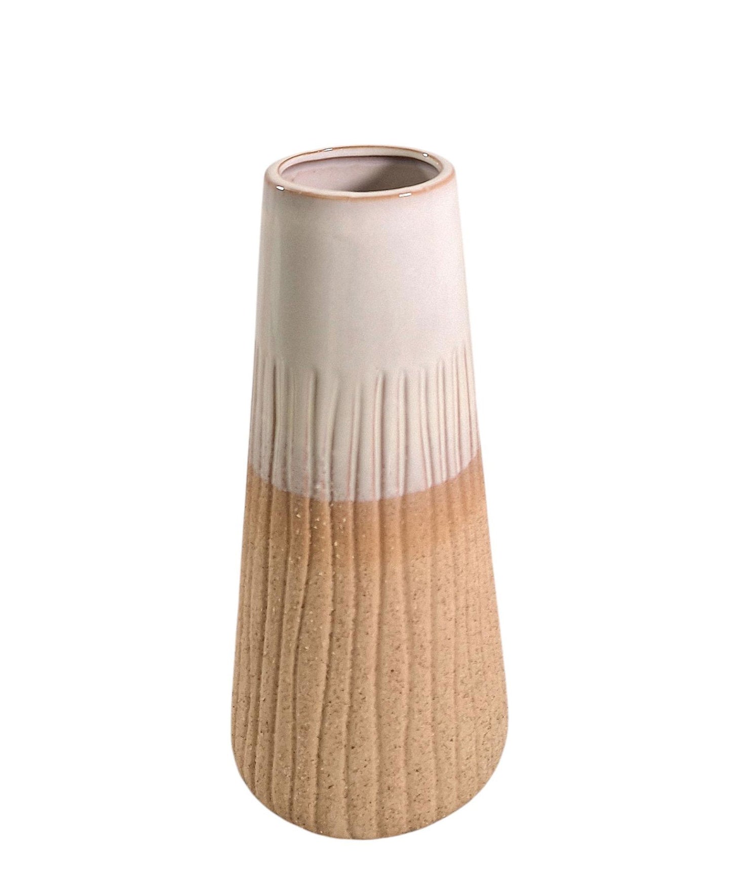 Glazed White Vase Large