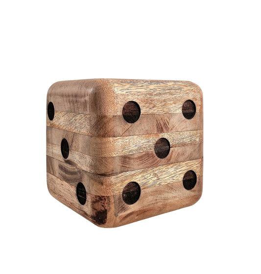 Wooden Dice Doorstop