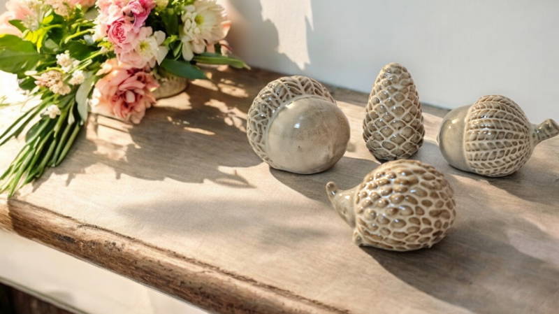 Ceramic Acorn Ornament - Small