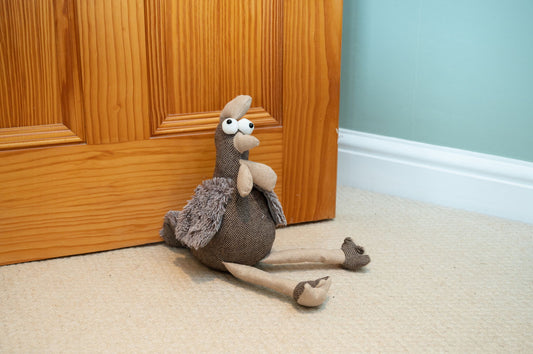 Brown Chicken Fabric Doorstop