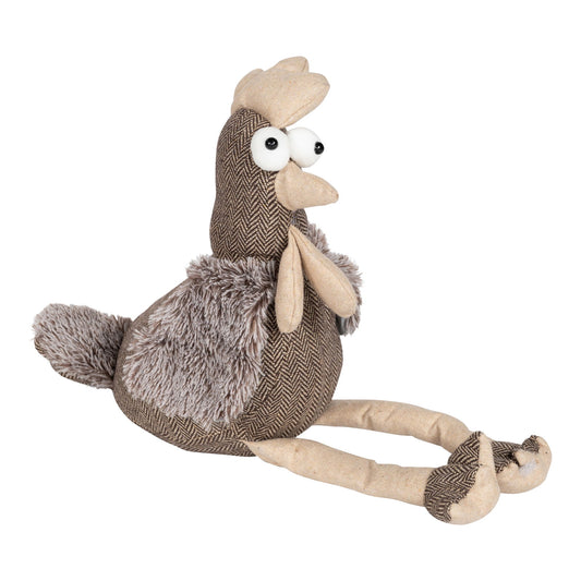 Brown Chicken Fabric Doorstop