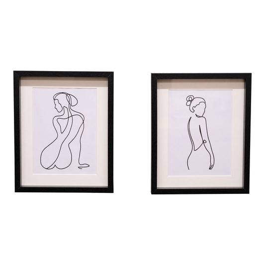 Black Framed Silhouette Prints