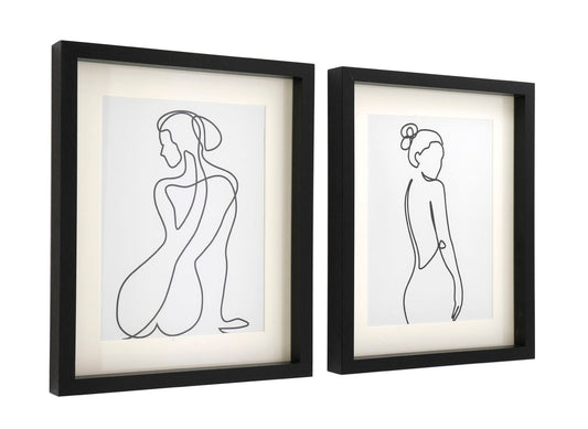 Black Framed Silhouette Prints
